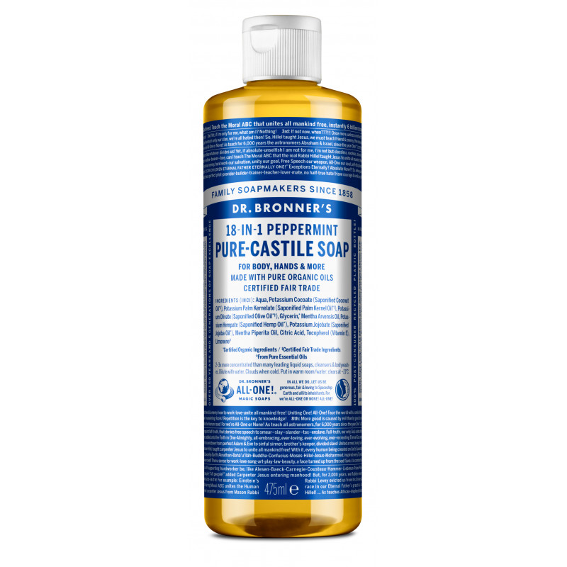 Dr. Bronner's - Pure Castile Liquid Soap Peppermint 475 ml