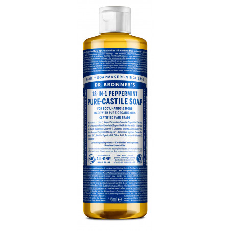 Dr. Bronner's - Pure Castile Liquid Soap Peppermint 475 ml