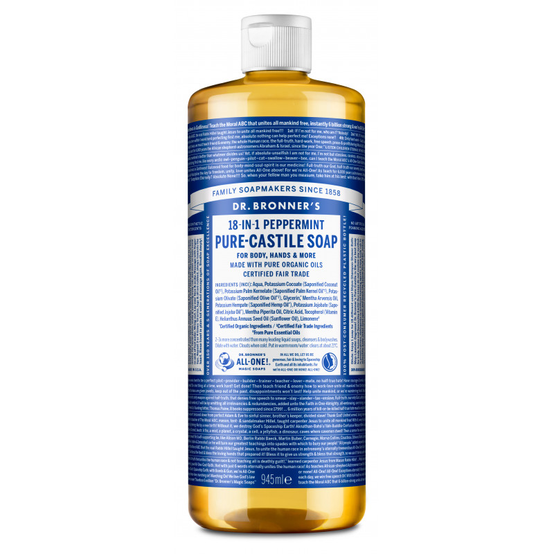 Dr. Bronner's - Pure Castile Liquid Soap Peppermint 945 ml