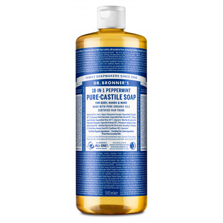 Dr. Bronner's - Pure Castile Liquid Soap Peppermint 945 ml