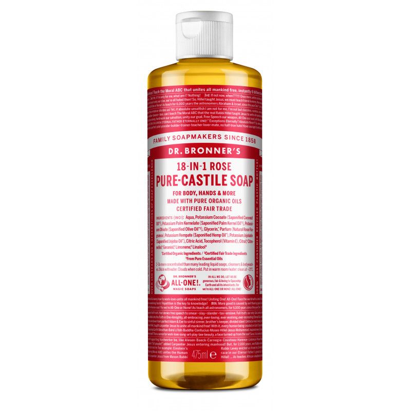 Dr. Bronner's - Pure Castile Liquid Soap Rose 475 ml