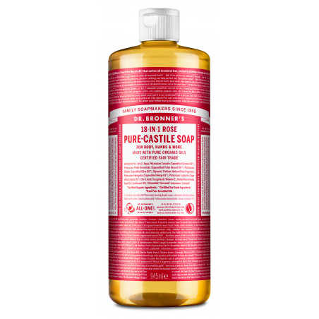 Dr. Bronner's - Pure Castile Liquid Soap Rose 945 ml