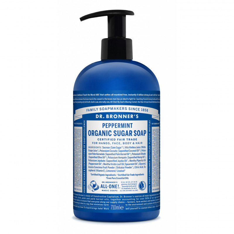 Dr. Bronner's - Organic Sugar Soap Peppermint 710 ml
