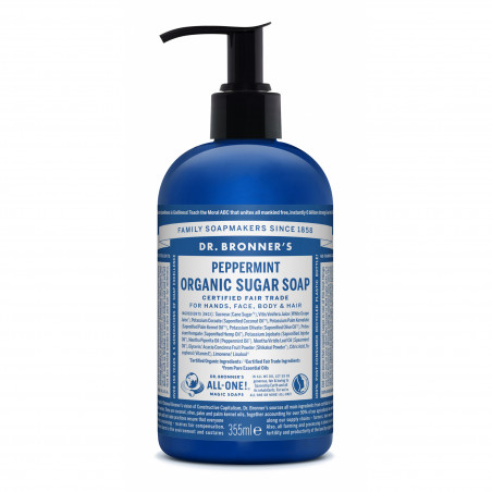 Dr. Bronner's - Organic Sugar Soap Peppermint 355 ml