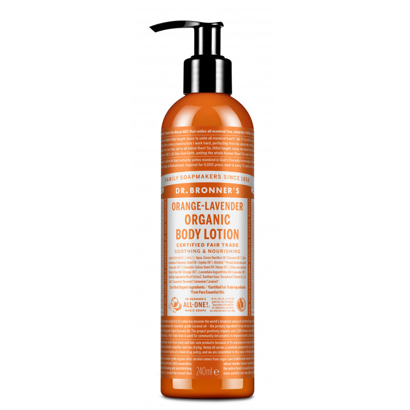 Dr. Bronner's - Organic Body Lotion Orange Lavender 240 ml