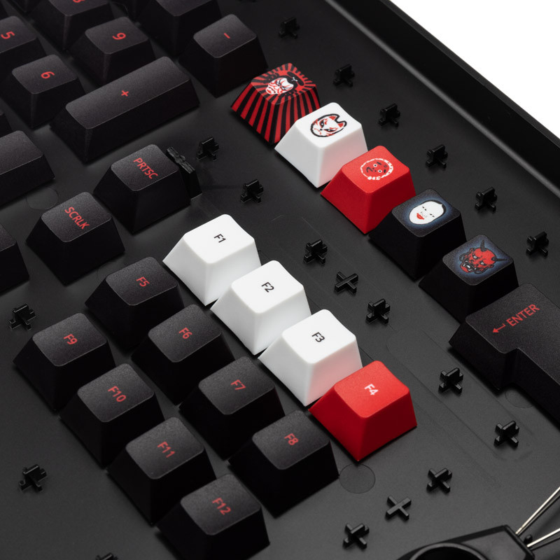 Traitors compatible KABUKI Keycap Set, PBT (UK)