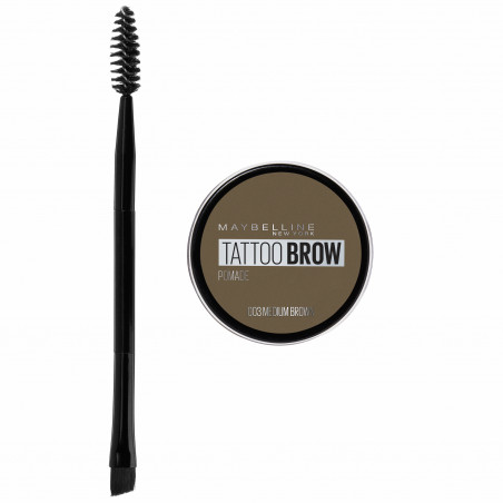 Maybelline compatible - Tattoo Brow Pomade Pot - 03 Medium Brown