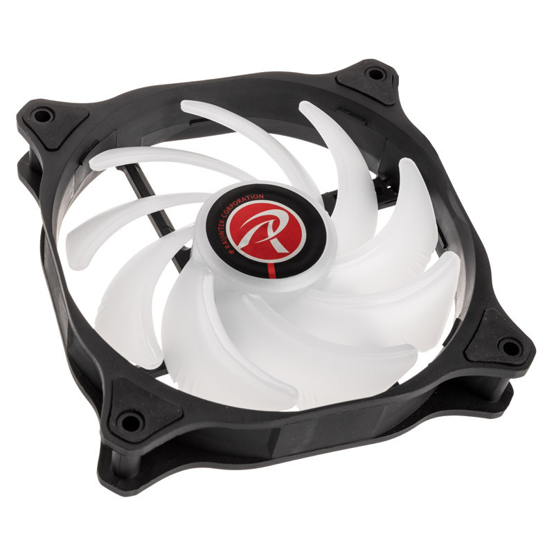 Raijintek compatible EOS 12 RBW ADD Lüfter, 2er-Set inkl. Controller - schwarz, 120mm