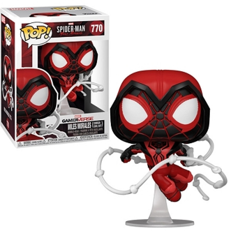 POP MILES MORALES COSTUME ROUGE