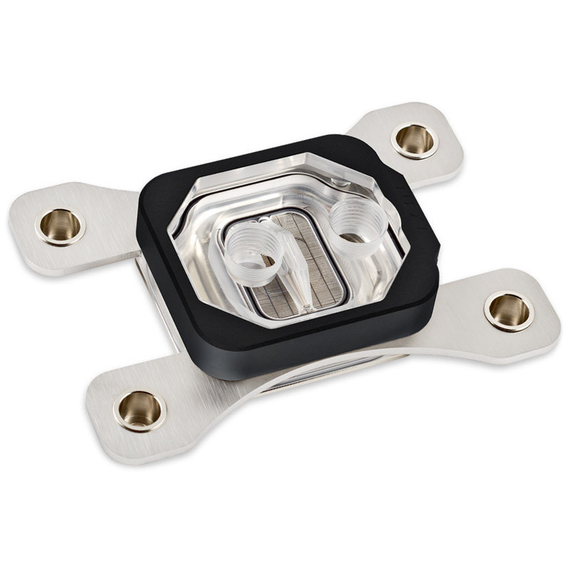 Aqua Computer cuplex kryos NEXT RGBpx AM4 - Acryl + 925 Silber, schwarz