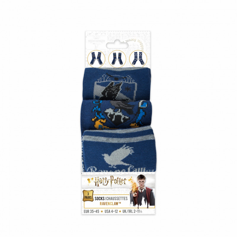 Harry Potter - Ravenclaw - 3 pairs of Socks