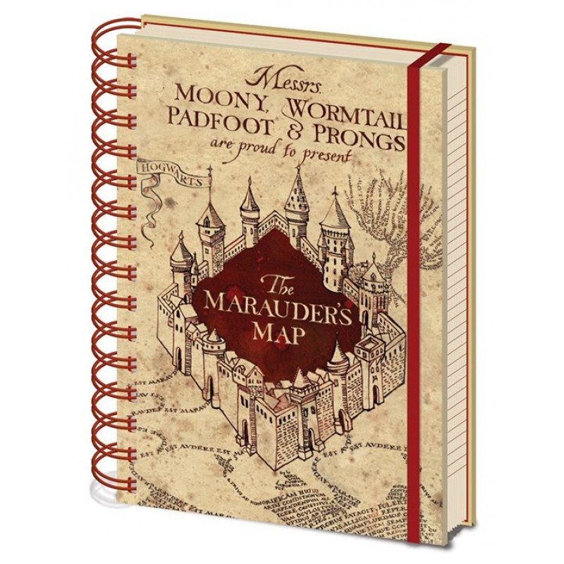 HARRY POTTER - Notebook A5 - The Marauders Map