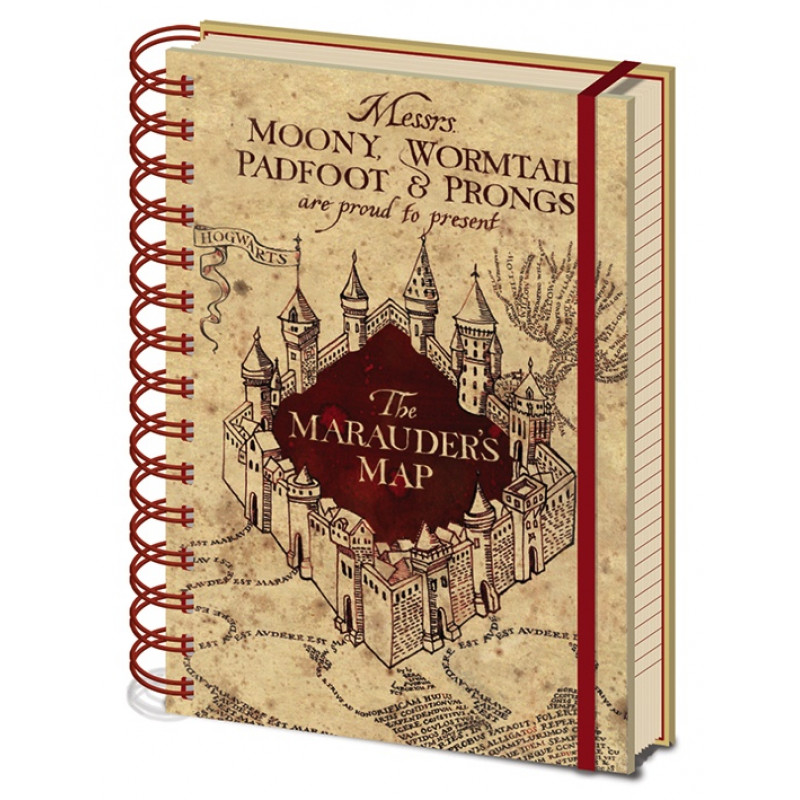 HARRY POTTER - Notebook A5 - The Marauders Map