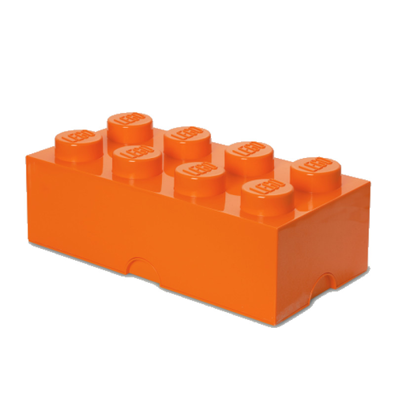 Room Copenhagen compatible - LEGO Storeage Brick 8 - Orange