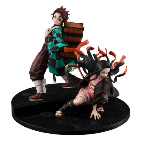 DEMON SLAYER - Kamado's Brother & Sister - Statuette GEM Series 17cm