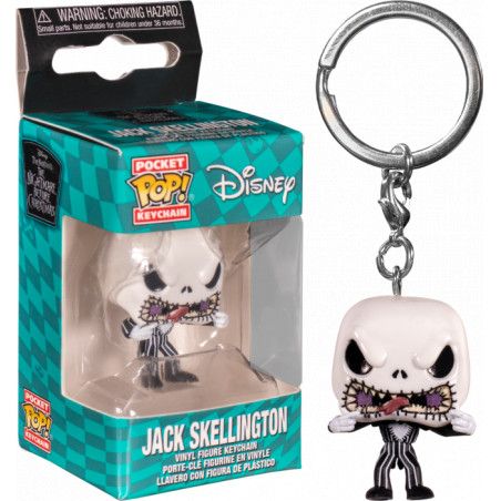 NIGHTMARE BEFORE CHRISTMAS - Pocket Pop Keychains - JACK Scary Face