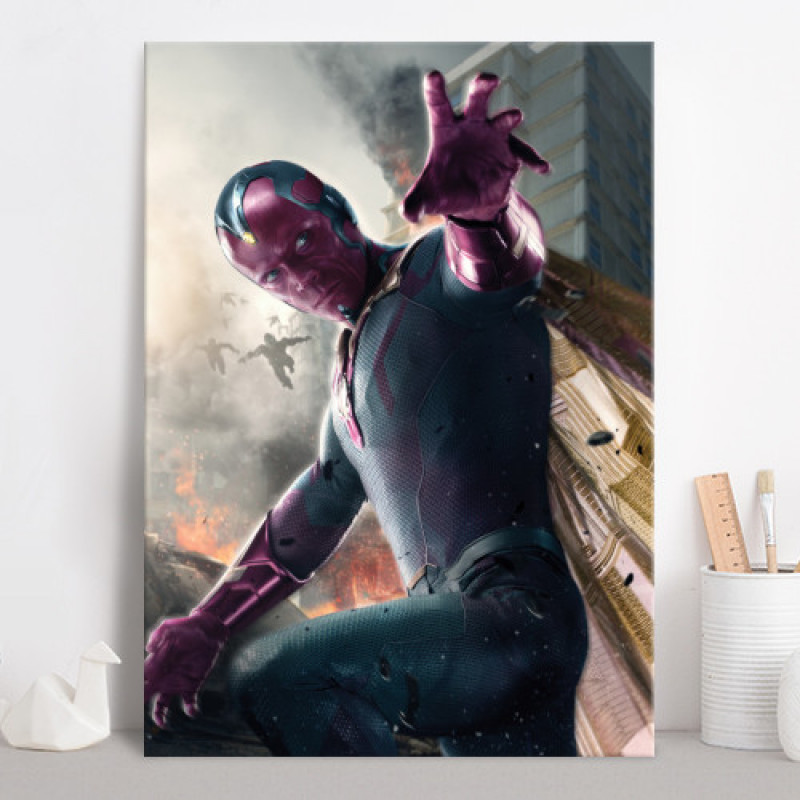 AGE OF ULTRON CHARACTERS - Magnetic Metal Poster 45x32 - Vision