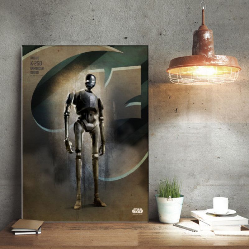 ROGUE ONE KEY FORCES - Magnetic Metal Poster 45x32 - K-2SO