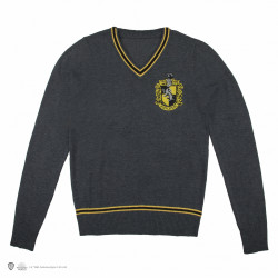 Harry Potter - Hufflepuff - Grey Knitted Sweater - Large