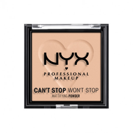 NYX Professional Makeup compatible - Can't Stop Won't Stop Mattifying Powder - Light Medium