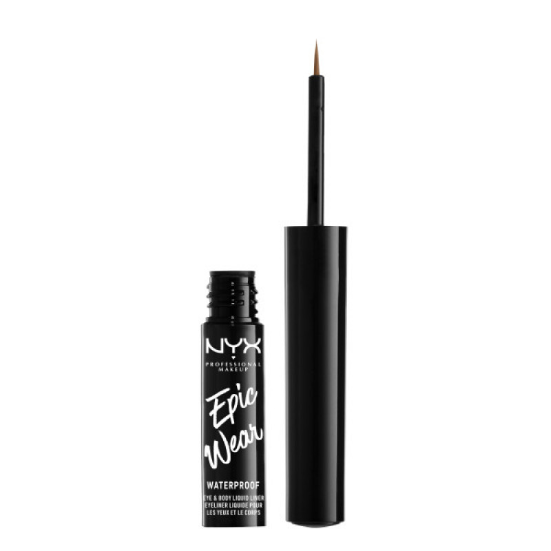 NYX Professional Makeup compatible - Epic Wear Metallic Liquid Liner - Brown Metal