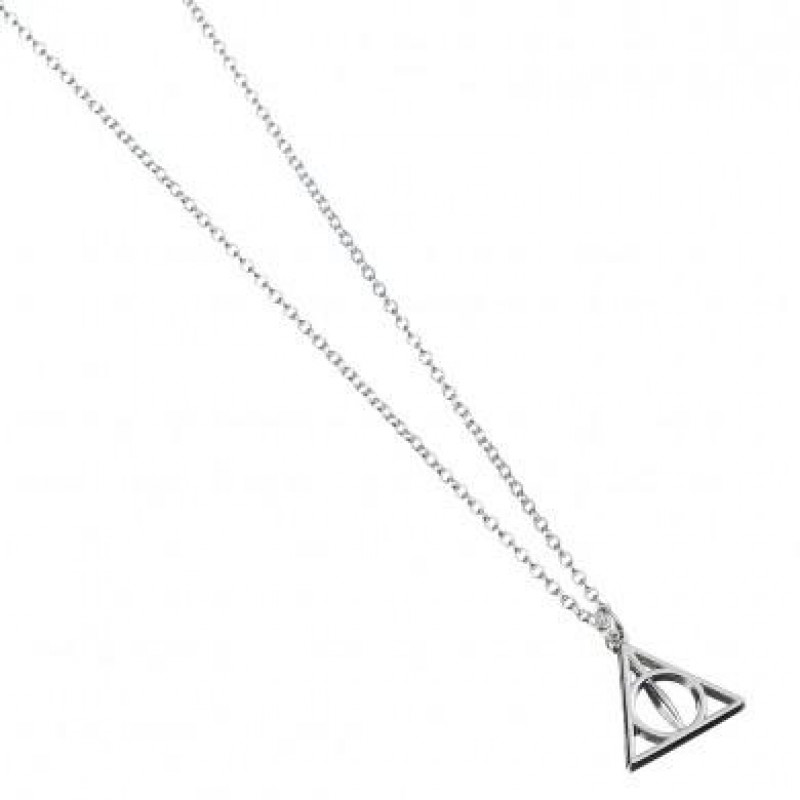 HARRY POTTER - Pendentif et Collier Plaqué Argent - Deathly Hallows