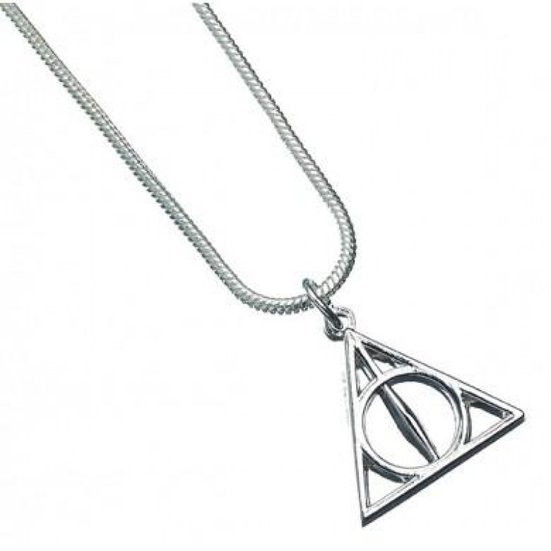 HARRY POTTER - Pendentif et Collier Plaqué Argent - Deathly Hallows