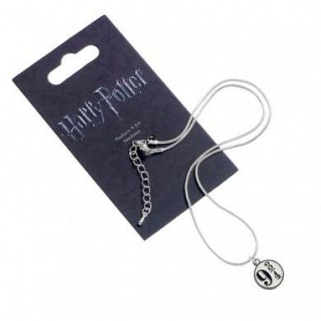 HARRY POTTER - Pendentif et Collier Plaqué Argent - Platform 9 3/4