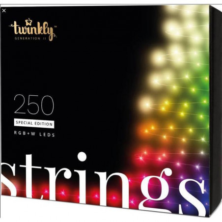 Twinkly compatible - Lightstrings RGBW 250 Special Edition - Transparent Wire