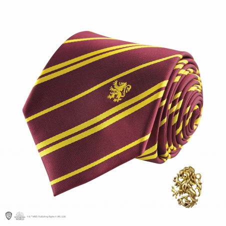 Harry Potter - Gryffindor - Deluxe Tie with metal pin