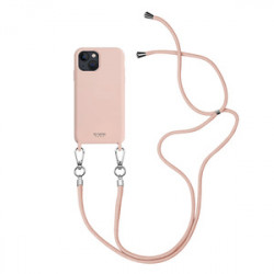 COQUE SMOOTHIE CORD ROSE IPHONE 13