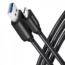 AXAGON compatible BUCM3-AM20AB Kabel USB-C auf USB-A 3.2 Gen 1, schwarz - 2m