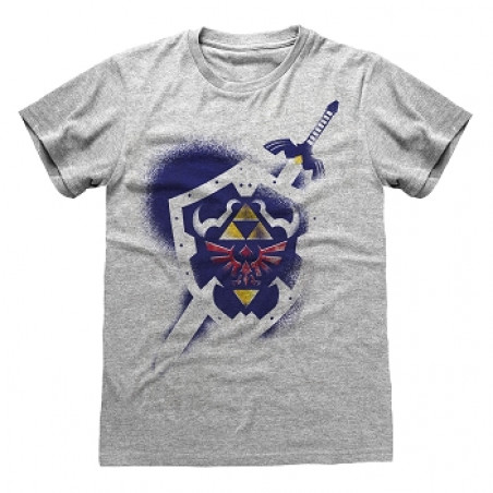 T-SHIRT ZELDA SHIELD &amp SWORD XL