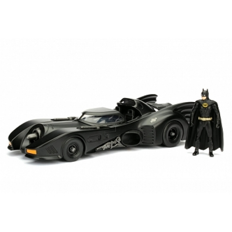 DC COMICS compatible - Batman 1989 Batmobile + Figure Metal Die-Cast - 1:24