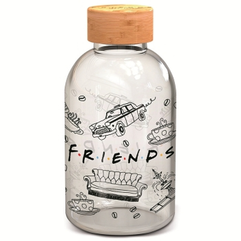 SMALL GLASS BOTTLE - FRIENDS