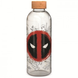LARGE GLASS BOTTLE - DEADPOOL
