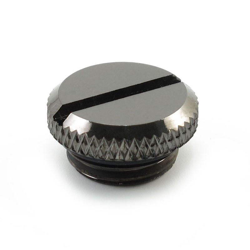 XSPC compatible Verschlussstopfen V2 G1/4 Zoll AG - 10er Pack, schwarz chrome