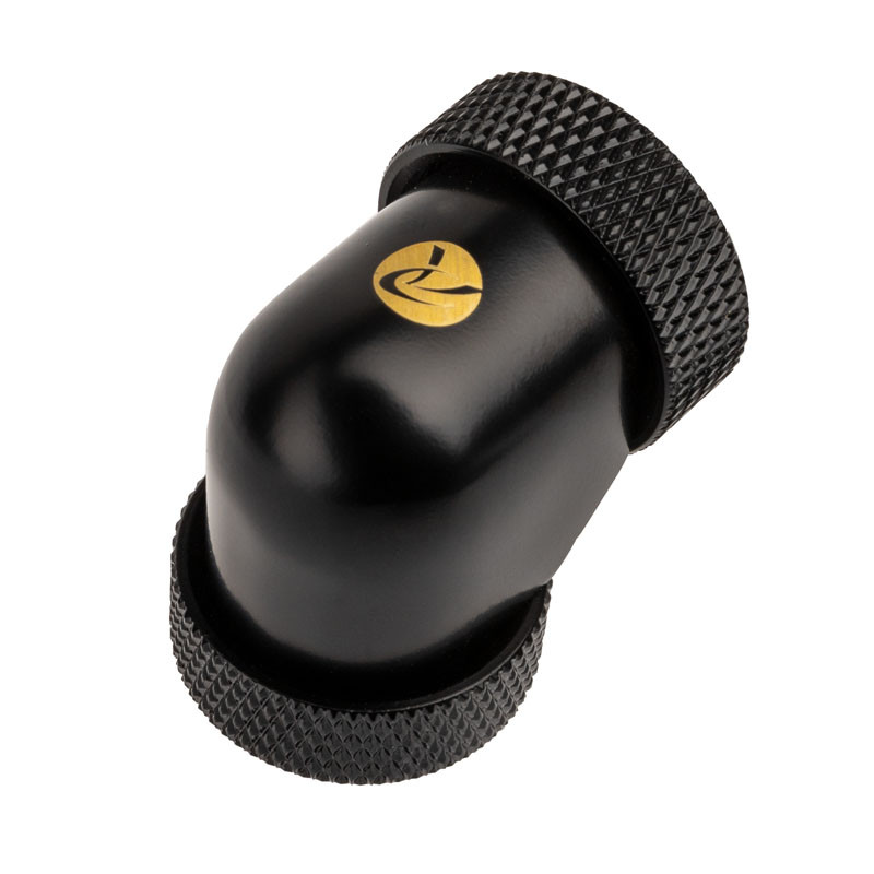 Raijintek compatible Anschluss PELIAS D140906, 14mm, 90 Grad Adapter - 6er-Pack, schwarz