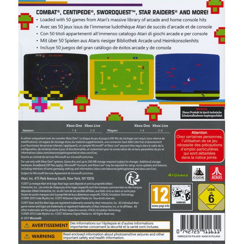 ATARI FLASHBACK CLASSICS VOL 1 - XBOX ONE