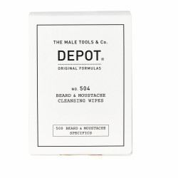 Depot - No. 504 Beard & Moustache Cleansing Wipes 12 Salviette