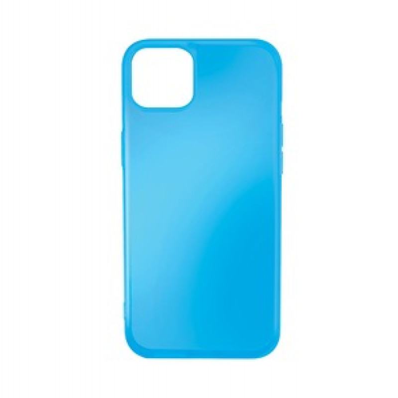 MUVIT FOR FRANCE COQUE SOUPLE TRANSPARENTE BLEU IPHONE 13