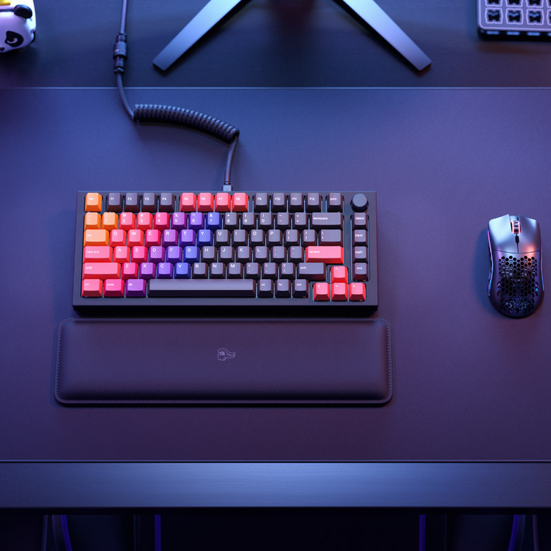 Glorious PC Gaming Race compatible GPBT Keycaps - 114 PBT Tastenkappen, ANSI, US-Layout - Celestial Fire