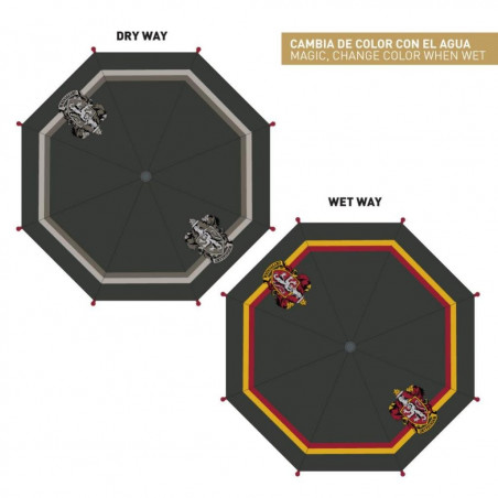 HARRY POTTER - Gryffondor - Parapluie Couleur Change - 53 cm