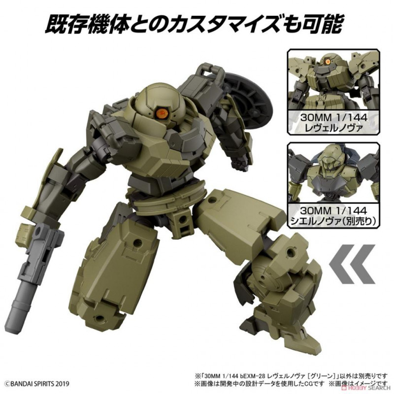 GUNDAM - 30mm 1/144 bEXM-28 Revernova Green - Model Kit