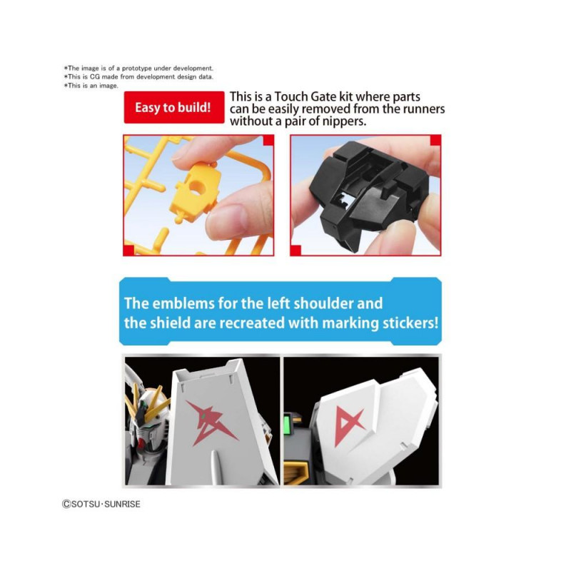 GUNDAM - Entry Grade 1/44 v Gundam - Model Kit