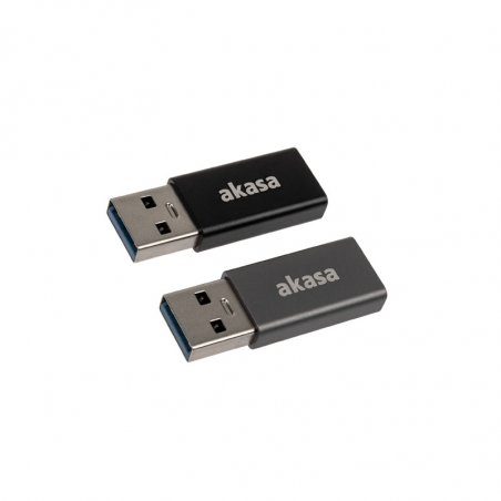 Akasa compatible Typ A auf Typ C USB-Adapter - 2 Stück