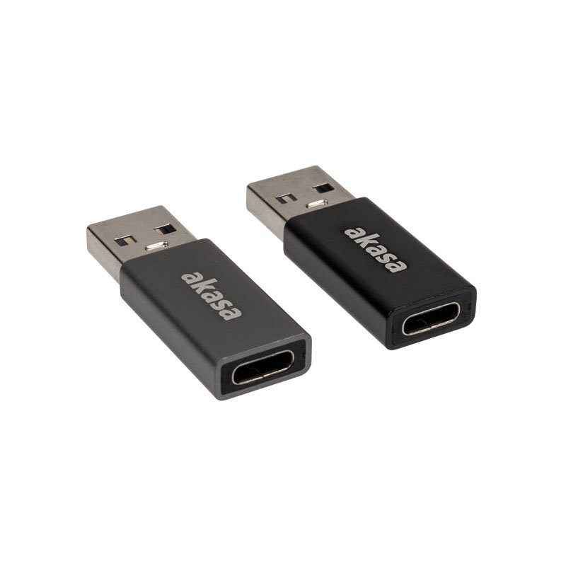 Akasa compatible Typ A auf Typ C USB-Adapter - 2 Stück