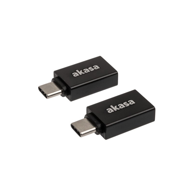 Akasa compatible Typ A auf Typ C USB-Adapter - 2 Stück