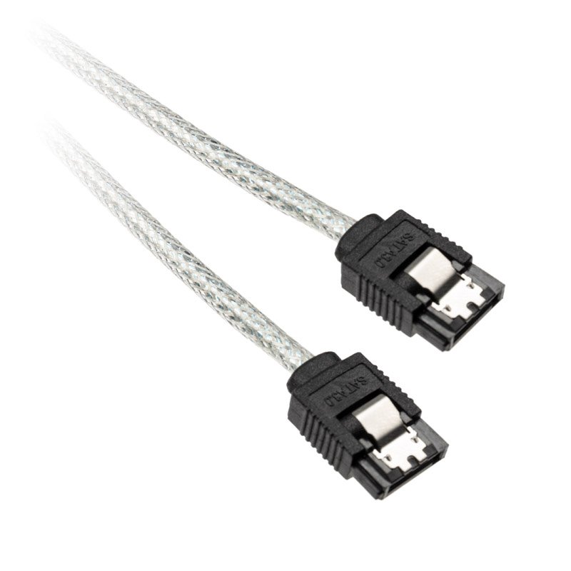InLine compatible SATA III (6Gb/s) Kabel, transparenz - 0,5m
