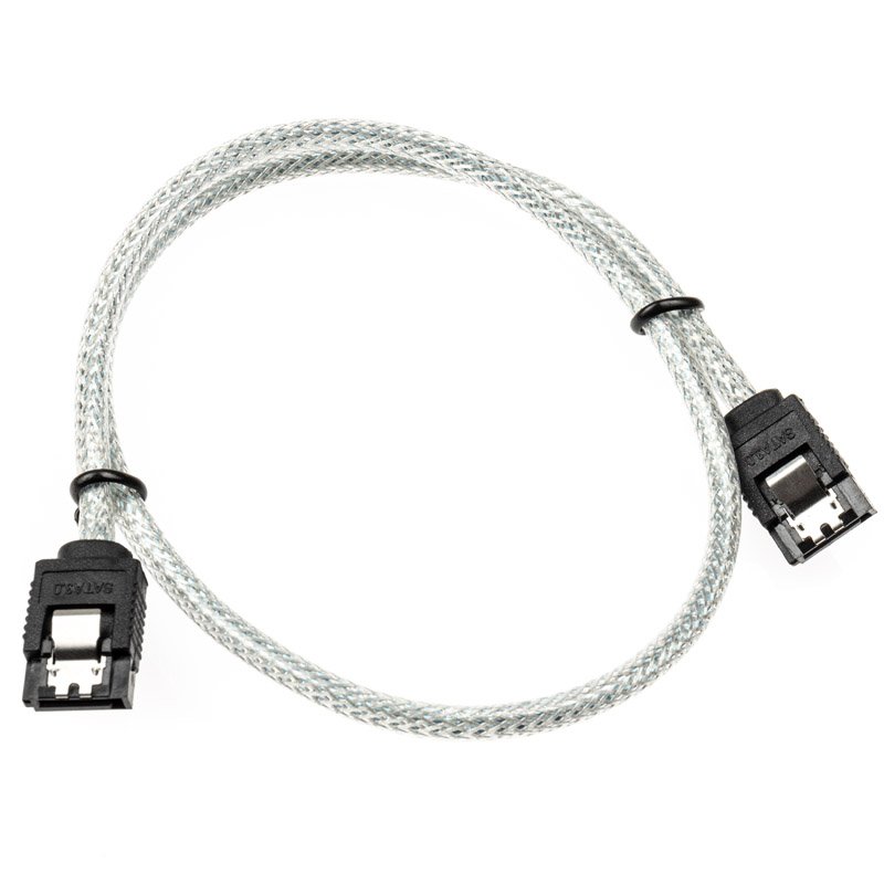 InLine compatible SATA III (6Gb/s) Kabel, transparenz - 0,5m